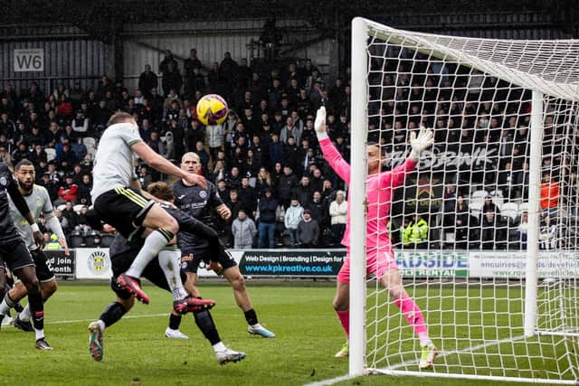 Celtic's Alistair Johnston first goal for the club should not have stood with the ball inadvertently striking the Canadian's arm on its way into the net. (Photo by Craig Williamson / SNS Group)