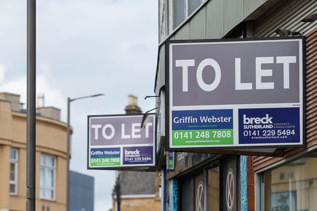 The Scottish vacancy rate worsened to 15.9 per cent in Q2 with locations such as Falkirk (pictured) home to boarded-up premises. Picture: Scott Louden.