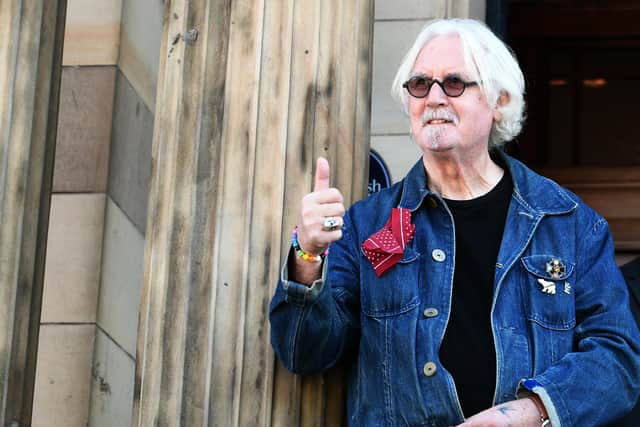 Sir Billy Connolly, who has lived in Florida in recent years, has made regular visits to his home city of Glasgow. Picture: John Devlin