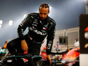 Mercedes' British driver Lewis Hamilton took the chequered flag in Bahrain in 2020 and is second favourite with the online bookies to win there again in the 2021 season opener. (Pic: Getty Images)