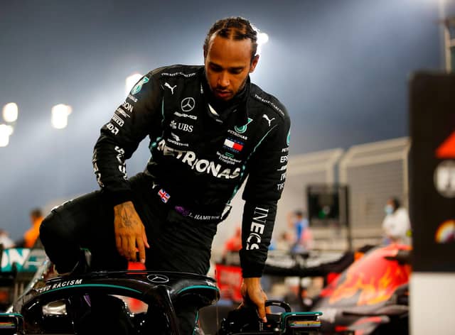Mercedes' British driver Lewis Hamilton took the chequered flag in Bahrain in 2020 and is second favourite with the online bookies to win there again in the 2021 season opener. (Pic: Getty Images)