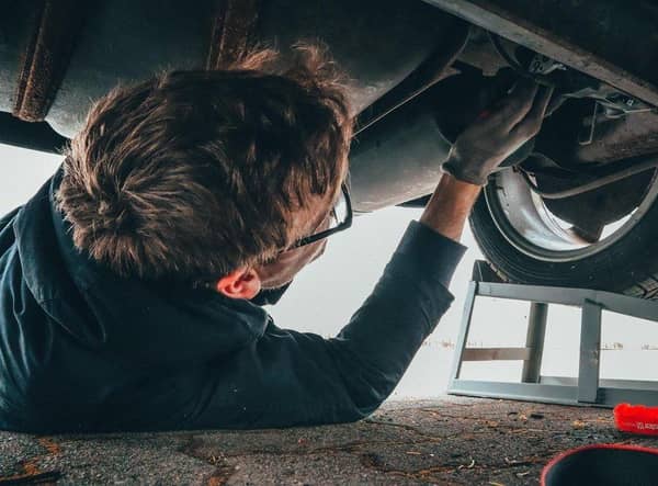 Qualified mechanics conduct a number of strict safety checks during the current yearly MOT test