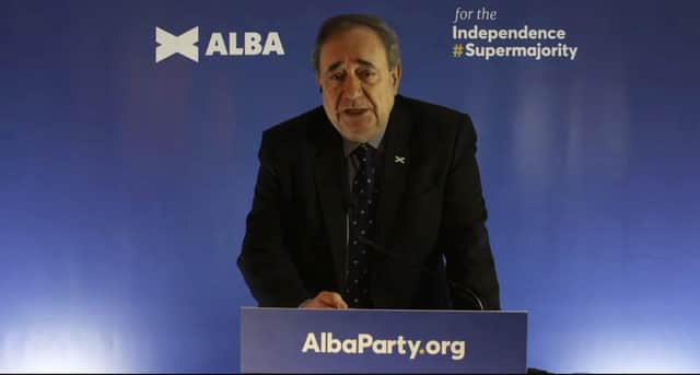 Alex Salmond Launches the Alba Party.