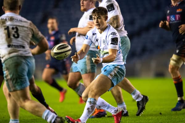 Ross Thompson made his Glasgow Warriors debut as a sub against Edinburgh. Picture: Ross Parker/SNS