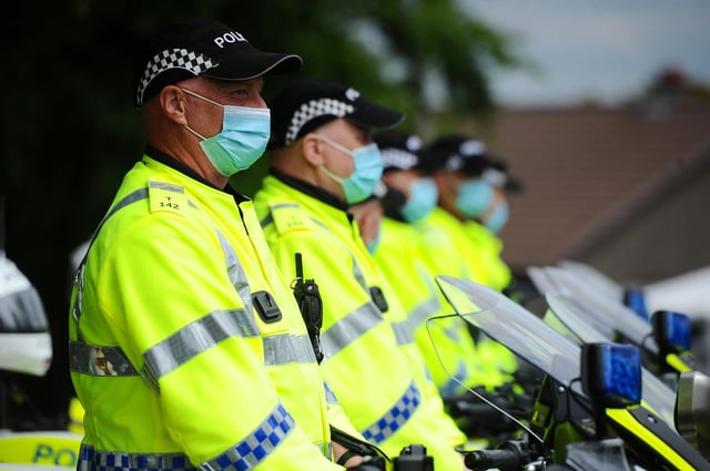 Police Scotland officers have been coughed at and spat on by people trying to spread Covid.