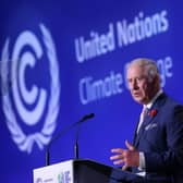 While serving as the Prince of Wales, King Charles III made a stirring speech at last year's COP26 climate change summit (Picture: Yves Herman/WPA pool/Getty Images)