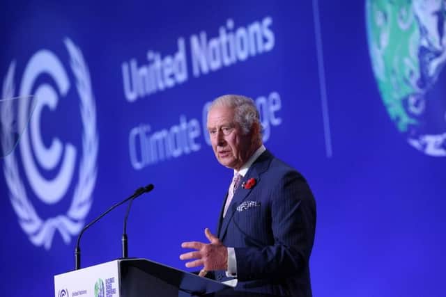 While serving as the Prince of Wales, King Charles III made a stirring speech at last year's COP26 climate change summit (Picture: Yves Herman/WPA pool/Getty Images)