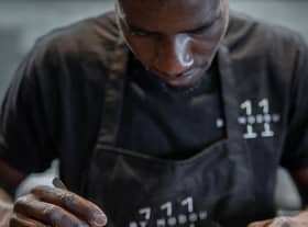 Modou preparing dish