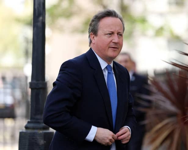 British Foreign Secretary David Cameron, who has arrived in Israel today.