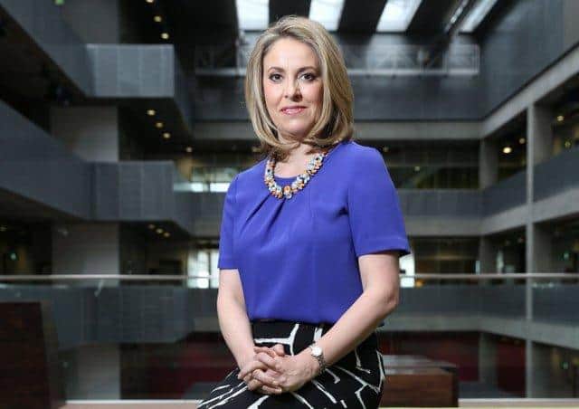 Journalist and TV presenter Sarah Smith, at the BBC HQ in Glasgow. Picture: Robert Perry