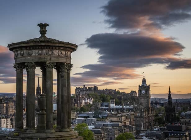 A view across the city of Edinburgh from Calton Hill at dusk, as Edinburgh is to host the Unesco Cities of Literature network conference in 2024, marking 20 years since it became the first city to be given the designation. Picture: Jane Barlow/PA Wire