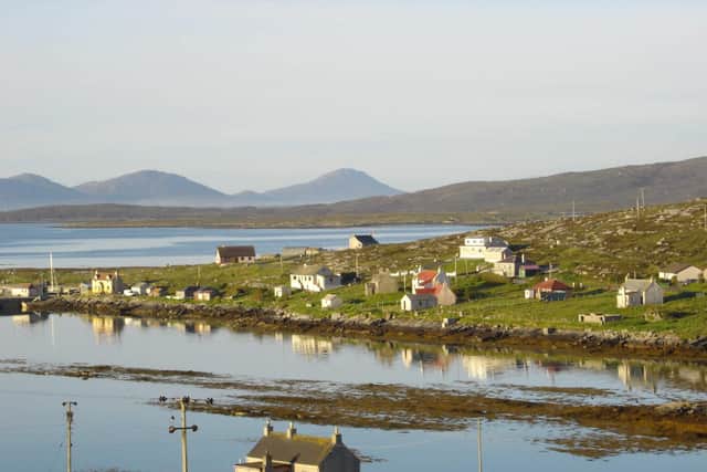 Backhill, Berneray. The island has a permanent population of just under 140 - but it was not always that way. PIC: Jkirriemuir/CC.