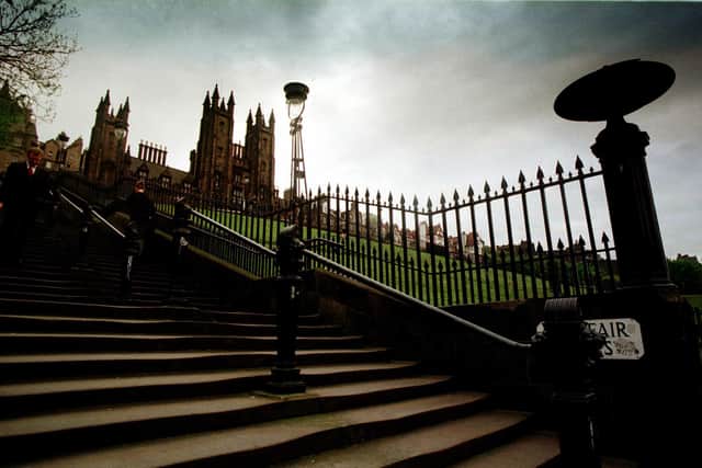 The Playfair Steps, which have now reopened after a four-year closure