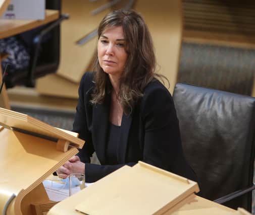 Lord Advocate Dorothy Bain QC pictured during the appointment of law officers at the Scottish Parliament in June last year (Picture: Fraser Bremner-WPA Pool/Getty Images)