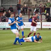 Joe Cardle fires Kelty Hearts in front against Cowdenbeath.