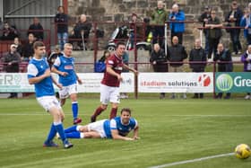 Joe Cardle fires Kelty Hearts in front against Cowdenbeath.