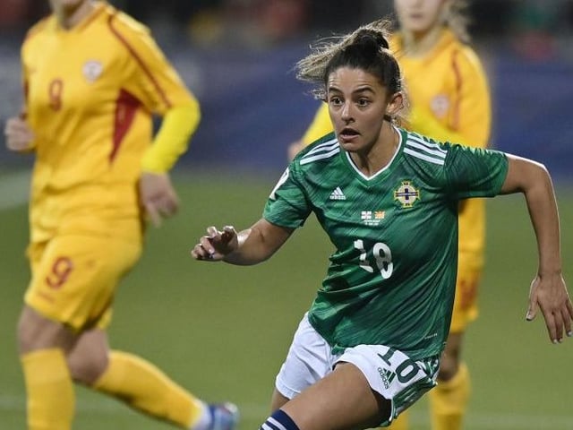 It's hard not to notice the emerging talent emanating from Northern Ireland as they enter their first major tournament. The first woman to score at Belfast's Windsor Park, Cliftonville midfielder McDaniel, 21, will be looking to shine on the big stage as Kenny Shiels' side look to make more history - and you wouldn't bet against her. She has had stints of Blackburn Rovers and Hearts, both of which were disrupted due to injury and Covid-19, so she will be looking to ensure the world sees her talents this July.
