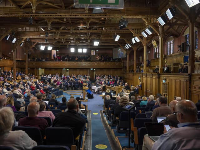The General Assembly of the Church of Scotland meets last year