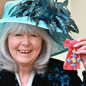 Jilly Cooper pictured after she was awarded her Commander of the British Empire medal (Picture: John Stillwell/PA Wire)