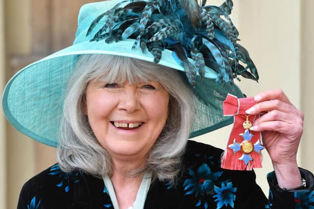 Jilly Cooper pictured after she was awarded her Commander of the British Empire medal (Picture: John Stillwell/PA Wire)