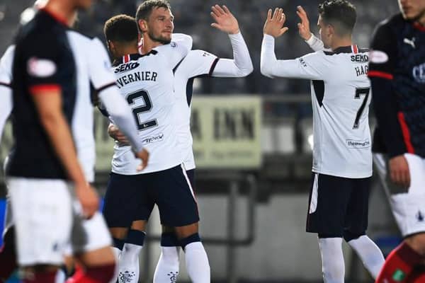 Rangers eased into the quarter finals on a cold night in Falkirk. (Photo by Rob Casey / SNS Group)