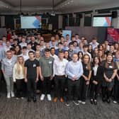 The recruits will be spread across the firm's offices in Scotland plus Newcastle, and include interns, school leavers, and graduates. Picture: Ross Johnston/Newsline Media.