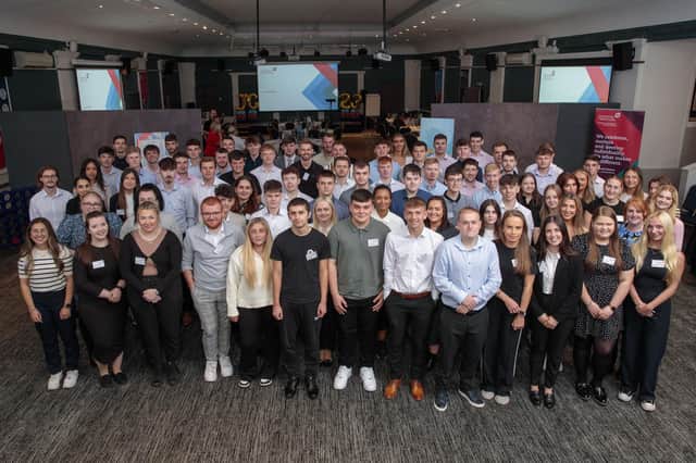 The recruits will be spread across the firm's offices in Scotland plus Newcastle, and include interns, school leavers, and graduates. Picture: Ross Johnston/Newsline Media.