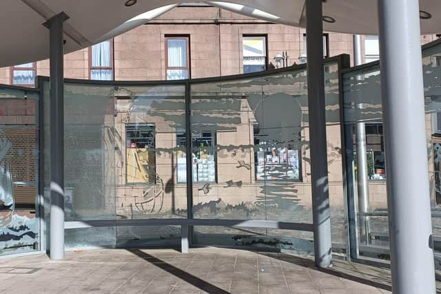 When will the saga end? The ‘Drum’ pictured minus one of its glass panels.