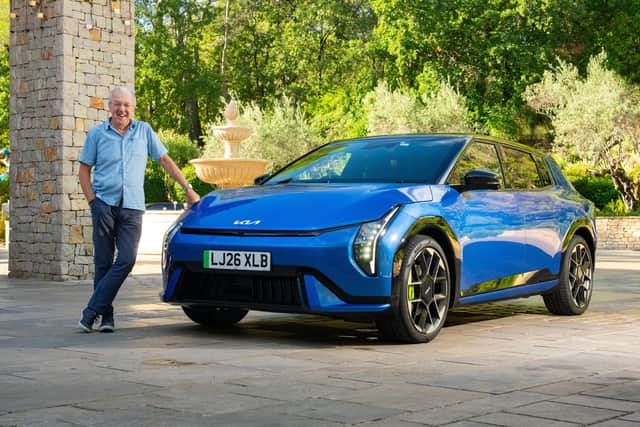 Jim McGill with the Kia EV4 GT