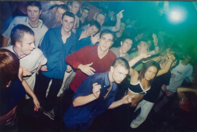Clubbers at The Arches in the 1990s.