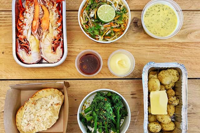 A St Andrew's takeaway is delivering Scottish lobster and crab with Champagne