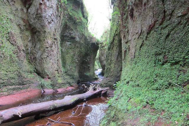 Finnich Glen - also known as the Devil's Pulpit - has been used for scenes in TV series Outlander and The Nest, and the film King Arthur: Legend of the Sword making it a popular Instagram spot, but Stirling Council had to take action to close the site because of cars being parked dangerously nearby. Picture: contributed.