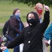 Lewis Capaldi was spotted in Holyrood Park during Edinburgh's Black Lives Matter protest picture: PA