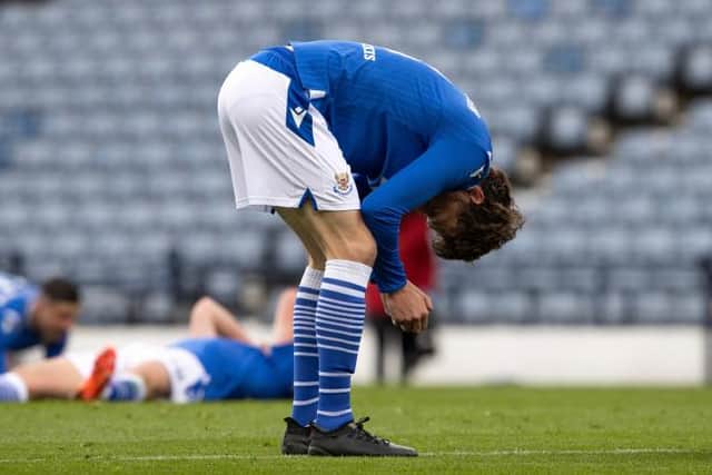Murray Davidson is overwhelmed by emotion at the end of St Johnstone's Scottish Cup Final victory over Hibernian. (Photo by Alan Harvey / SNS Group)