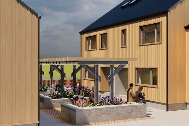 Another view showing what the new development at Closeburn, north of Dumfries, will look like.