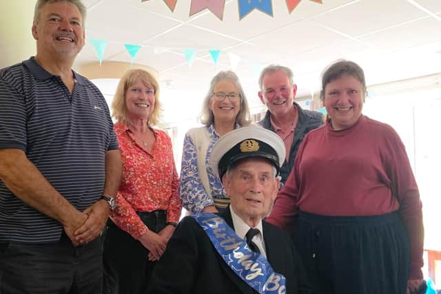 Reg wearing his Northern Lighthouse Board uniform