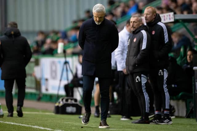 Aberdeen have sacked Jim Goodwin. (Photo by Paul Devlin / SNS Group)