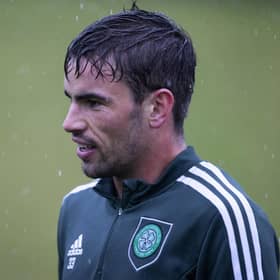 Matt O'Riley during a Celtic training session at Lennoxtown, on September 30, 2022, in Glasgow, Scotland.  (Photo by Alan Harvey / SNS Group)