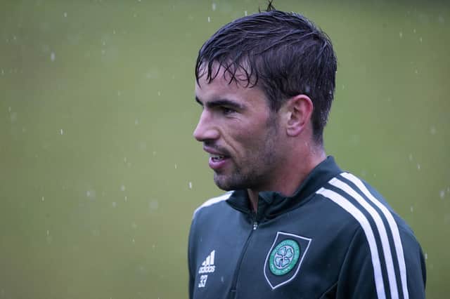 Matt O'Riley during a Celtic training session at Lennoxtown, on September 30, 2022, in Glasgow, Scotland.  (Photo by Alan Harvey / SNS Group)
