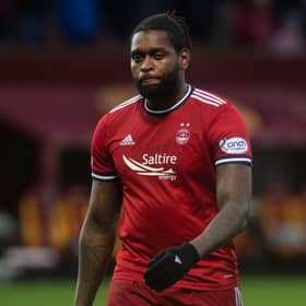 Aberdeen striker Jay Emmanuel-Thomas has been put on a fitness programme. (Photo by Craig Foy / SNS Group)