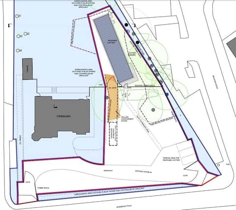 Site plan of the new Inverurie cattery. (Pic:Colin Thompson Architect)