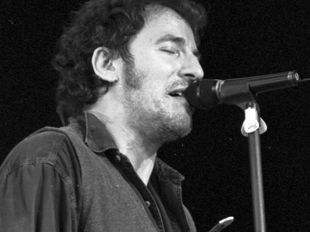 Bruce Springsteen at the SECC in Glasgow, April 1993.