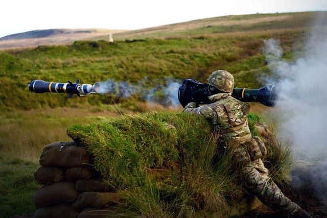 A British anti-tank missile similar to those being sent to Ukraine. Pic: Royal Navy