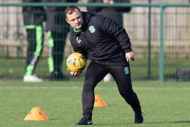 Hibs manager Shaun Maloney is preparing for Arbroath this weekend.  (Photo by Bruce White / SNS Group)