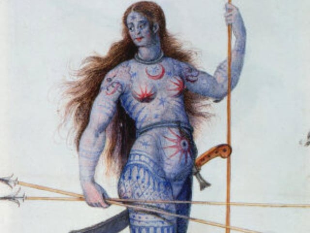 The blue dye that Picts used came from Woad or Isatis tinctoria leaves. When applied to their skin, it not only distinguished them from their enemies and made them appear more ferocious, but it also served a medicinal purpose. Scholars have noted that the dye has antiseptic properties and so Picts would lather it onto their wounds/scars for good health.
