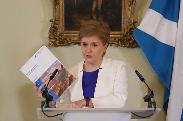 Nicola Sturgeon said a general election could serve as a “route map” to a legal referendum