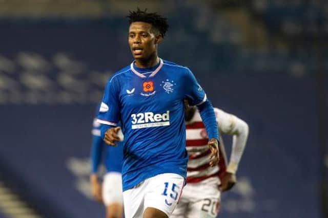 Bongani Zungu impressed on his debut for Rangers when he played the second 45 minutes of the 8-0 Premiership victory over Hamilton Accies at Ibrox. (Photo by Alan Harvey / SNS Group)