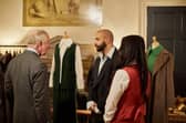 King Charles with modern artisans Adam Benbarek and Emily Dey. Picture: Charlie Urmston.
