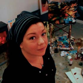 Beth Robertson Fiddes in her studio