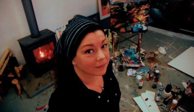 Beth Robertson Fiddes in her studio